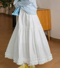 Load image into Gallery viewer, Boho Long Elastic Waist A Line Skirt With Pockets, Ladies beach vacation long dress