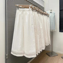 Load image into Gallery viewer, Women's Pants Lace Cotton Wide Leg Trousers For Woman Linen With Pockets