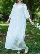 Load image into Gallery viewer, New Summer Chinese Style Dress For Women,Jacquard Floral Pattern