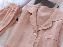 Load image into Gallery viewer, Natural Linen Summer Loose Women Dressing Gowns - FantasyLinen