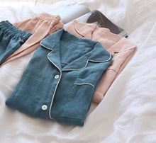 Load image into Gallery viewer, Natural Linen Summer Loose Women Dressing Gowns - FantasyLinen