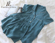 Load image into Gallery viewer, Natural Linen Summer Loose Women Dressing Gowns - FantasyLinen