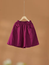 Load image into Gallery viewer, Summer Casual Pleated Loose Shorts Suit For Daily And Trip, Natural Linen Shorts