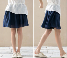 Load image into Gallery viewer, Vacation Clean Color Short Skirt For Women, High Waist Skirt