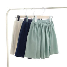 Load image into Gallery viewer, Vacation Clean Color Short Skirt For Women, High Waist Skirt