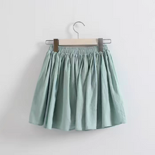 Load image into Gallery viewer, Vacation Clean Color Short Skirt For Women, High Waist Skirt