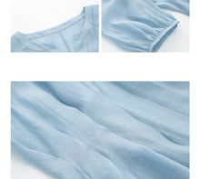 Load image into Gallery viewer, Women Casual And Comfortable V-Neck Long Dress With A-Line Hem For Summer Vacation