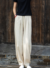Load image into Gallery viewer, Women's Pants, Vacation Summer Linen Cotton Lantern Loose Harem Pants