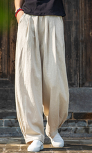 Load image into Gallery viewer, Women's Pants, Vacation Summer Linen Cotton Lantern Loose Harem Pants