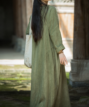 Load image into Gallery viewer, Women's Ramie V-neck Tie Dye Casual Dress, Suitable For Spring And Summer Vacation