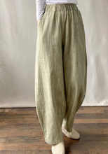 Load image into Gallery viewer, Women's Solid Colored Height Waist Pants, Natural Linen Summer Vacation Pants