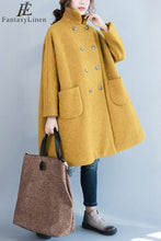 Load image into Gallery viewer, Wool Peacoat Womens Wool Coats W1401