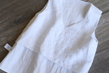 Load image into Gallery viewer, 100% Linen V-Neck Summer Casual Vest For Women Summer Underwear
