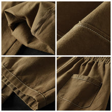 Load image into Gallery viewer, Cotton Pants for Women, Black Harm Pants, Brown Pocket Pant