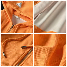 Load image into Gallery viewer, Cotton Womens Coats, Black Petite Coats, Casual Hooded Jacket