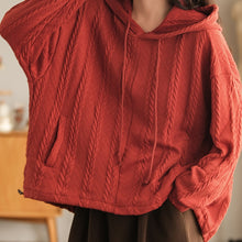 Load image into Gallery viewer, Casual Knitted Sweater, Hoodies for Women, Cropped Hoodie