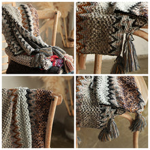 Load image into Gallery viewer, Bohemia Shawl for Women, Loose Crochet Shawl, Casual Red Shawl