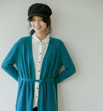 Load image into Gallery viewer, Women Wool Cardigan Sweater, Knit Open Front Cardigan, Oversized Long Sweater
