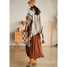 Load image into Gallery viewer, Bohemia Shawl for Women, Loose Crochet Shawl, Casual Red Shawl