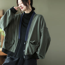 Load image into Gallery viewer, Cotton Women Winter Coats, Long Sleeve Ladies Coat, Loose Spring Coat