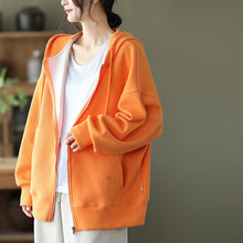 Load image into Gallery viewer, Cotton Womens Coats, Black Petite Coats, Casual Hooded Jacket