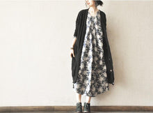 Load image into Gallery viewer, Black Casual Loose Long Sweater Knitwear Coat Women Tops - FantasyLinen