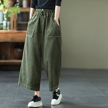 Load image into Gallery viewer, Pocket Wide Leg Pants, Cotton Pants for Women, Loose Women Trousers