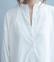 Load image into Gallery viewer, White Fashion Pure Color Cotton Long Shirt Dresses Q3101A - FantasyLinen