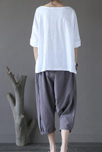 Load image into Gallery viewer, White Summer Lovely Sweet Casual Loose T-Shirt Women Tops S1301 - FantasyLinen