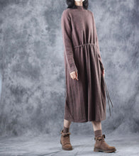 Load image into Gallery viewer, Vintage Loose High Neck Base Sweater Dresses For Women W609