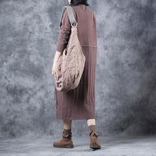 Load image into Gallery viewer, Vintage Loose High Neck Base Sweater Dresses For Women W609