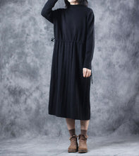 Load image into Gallery viewer, Vintage Loose High Neck Base Sweater Dresses For Women W609