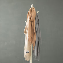 Load image into Gallery viewer, Vintage Pure Color Wool Warm Scarf Women Fashion Shawl W19110