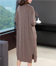 Load image into Gallery viewer, Loose Pure Color Knitted Dresses Women Casual Clothes Q26113