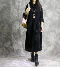 Load image into Gallery viewer, Vintage Casual High Neck Maxi Dresses Women Spring Clothes Q31121