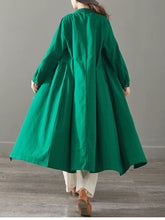 Load image into Gallery viewer, Women Loose Cotton Linen Long Shirt Casual Spring Blouse 1501