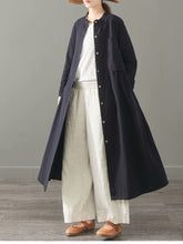 Load image into Gallery viewer, Women Loose Cotton Linen Long Shirt Casual Spring Blouse 1501