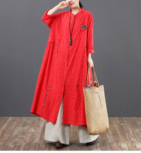 Load image into Gallery viewer, Women Loose Button Down Maxi Shirt Dresses For Spring 6123