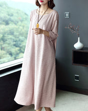 Load image into Gallery viewer, Women Plus Size Pure Color Elegant Loose Dresses Q16014