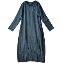 Load image into Gallery viewer, Elegant Vintage Detachable Sleeve Linen Maxi Dresses For Women Q22018