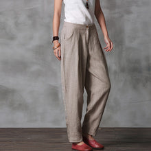 Load image into Gallery viewer, Cute Cotton Linen Casual Trousers Women Fashion Pencil Pans K21017