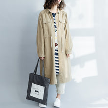 Load image into Gallery viewer, Gray And Khaki Corduroy Casual Dresses Women Loose Clothes Q18020