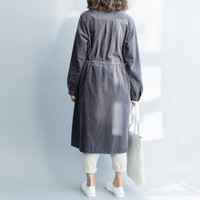 Load image into Gallery viewer, Gray And Khaki Corduroy Casual Dresses Women Loose Clothes Q18020