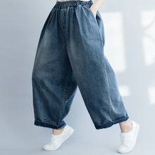 Load image into Gallery viewer, Vintage Loose Wide-Leg Harem Pants Women Casual Denim Trousers K18021