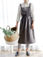 Load image into Gallery viewer, Korea Style Cotton Apron Gardener Waitress Bakery Florist Work Wear A18020