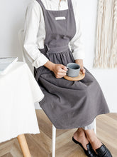 Load image into Gallery viewer, Korea Style Cotton Apron Gardener Waitress Bakery Florist Work Wear A18020
