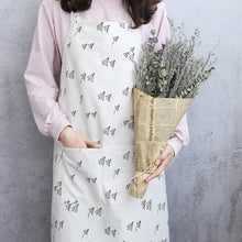 Load image into Gallery viewer, Simple Japanese Style Cotton Linen Parent-child Apron A18022
