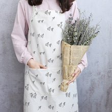 Load image into Gallery viewer, Simple Japanese Style Cotton Linen Parent-child Apron A18022