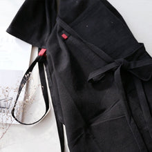 Load image into Gallery viewer, Japanese Style Cotton Linen Apron Waitress Bar Bakery Painter Florist Gardener Workwear A18024