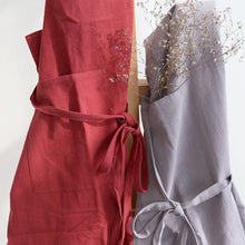 Load image into Gallery viewer, Japanese Style Cotton Linen Apron Waitress Bar Bakery Painter Florist Gardener Workwear A18024
